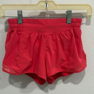 Lululemon Hot Pink Hotty Hot Shorts (2.5 Low Rise)